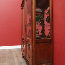 Load image into Gallery viewer, x SOLD Antique French Oak Bookcase, Eight Drawer Display Cabinet or Cupboard, Glass Doors. B12192
