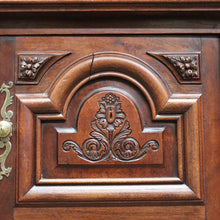 Load image into Gallery viewer, Anrique French Walnut Bedside Table with Marble and Barley twist legs B13018
