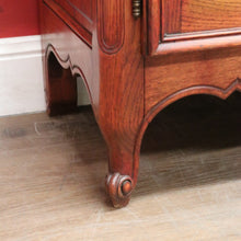 Load image into Gallery viewer, x SOLD Antique French Oak Bookcase, Eight Drawer Display Cabinet or Cupboard, Glass Doors. B12192
