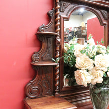 Load image into Gallery viewer, Antique French Walnut Mirror Back Dressing Table Cabinet Bedroom with Drawers B13019
