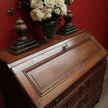 Load image into Gallery viewer, x SOLD Antique French Oak Writing Bureau c1830 – 3 Lower Drawers, Fitted Interior. B12591

