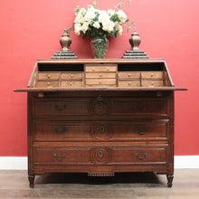 Load image into Gallery viewer, x SOLD Antique French Oak Writing Bureau c1830 – 3 Lower Drawers, Fitted Interior. B12591
