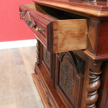 Load image into Gallery viewer, Antique French Walnut Mirror Back Dressing Table Cabinet Bedroom with Drawers B13019
