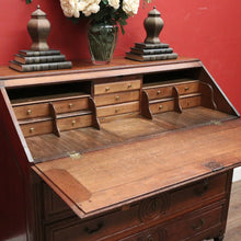 Load image into Gallery viewer, x SOLD Antique French Oak Writing Bureau c1830 – 3 Lower Drawers, Fitted Interior. B12591
