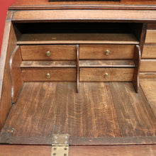 Load image into Gallery viewer, x SOLD Antique French Oak Writing Bureau c1830 – 3 Lower Drawers, Fitted Interior. B12591
