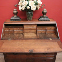 Load image into Gallery viewer, x SOLD Antique French Oak Writing Bureau c1830 – 3 Lower Drawers, Fitted Interior. B12591
