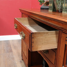 Load image into Gallery viewer, Antique English Edwardian Walnut 2 Door 2 Drawer Sideboard Cabinet B13011
