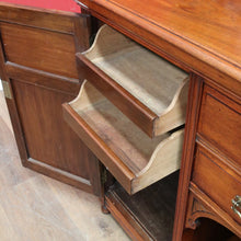 Load image into Gallery viewer, Antique English Edwardian Walnut 2 Door 2 Drawer Sideboard Cabinet B13011
