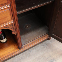 Load image into Gallery viewer, Antique English Edwardian Walnut 2 Door 2 Drawer Sideboard Cabinet B13011
