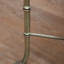 Load image into Gallery viewer, Vintage Glass and Brass Coffee Table with Bamboo-Style Legs and Tassel Detailing. B12596
