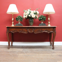 Load image into Gallery viewer, x SOLD Brigitte Forestier Cherrywood Two Drawer Hall Console Sofa Entry Table. B12598
