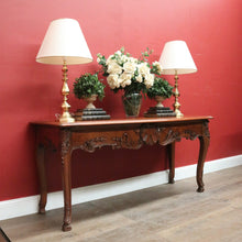 Load image into Gallery viewer, x SOLD Brigitte Forestier Cherrywood Two Drawer Hall Console Sofa Entry Table. B12598
