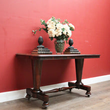 Load image into Gallery viewer, x SOLD Antique English Sofa Table, Hall Table or Console Table, Rosewood, Tapered Pedestals. B12183
