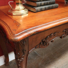 Load image into Gallery viewer, x SOLD Brigitte Forestier Cherrywood Two Drawer Hall Console Sofa Entry Table. B12598
