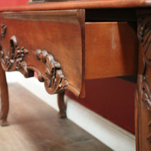 Load image into Gallery viewer, x SOLD Brigitte Forestier Cherrywood Two Drawer Hall Console Sofa Entry Table. B12598
