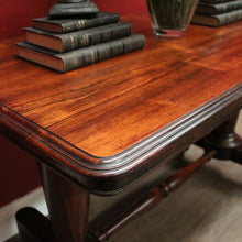 Load image into Gallery viewer, x SOLD Antique English Sofa Table, Hall Table or Console Table, Rosewood, Tapered Pedestals. B12183
