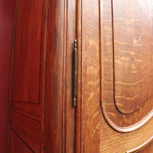 Load image into Gallery viewer, Antique French oak armoire or wardrobe with three doors and three keys. B12726
