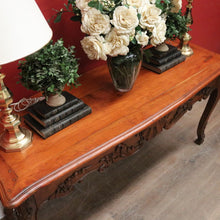 Load image into Gallery viewer, x SOLD Brigitte Forestier Cherrywood Two Drawer Hall Console Sofa Entry Table. B12598
