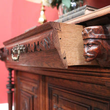 Load image into Gallery viewer, Antique French Oak Cabinet – Elegant Two Door, Two Drawer with Key. B12616

