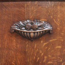 Load image into Gallery viewer, French farmhouse sideboard with two drawers two door cupboard and marble top. B12763
