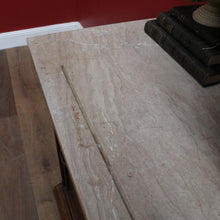 Load image into Gallery viewer, French farmhouse sideboard with two drawers two door cupboard and marble top. B12763
