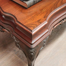Load image into Gallery viewer, x SOLD Vintage Cedar Coffee Table – Shaped Top with Carved Legs, Elegant Design. B12610
