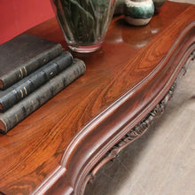 Load image into Gallery viewer, x SOLD Vintage Cedar Coffee Table – Shaped Top with Carved Legs, Elegant Design. B12610
