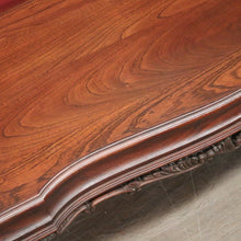 Load image into Gallery viewer, x SOLD Vintage Cedar Coffee Table – Shaped Top with Carved Legs, Elegant Design. B12610
