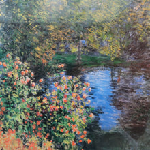 Load image into Gallery viewer, Claude Monet A Corner in the Garden at Montgeron print in gilt frame. B13024
