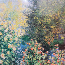 Load image into Gallery viewer, Claude Monet A Corner in the Garden at Montgeron print in gilt frame. B13024
