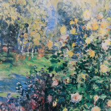 Load image into Gallery viewer, Claude Monet A Corner in the Garden at Montgeron print in gilt frame. B13024
