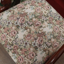 Load image into Gallery viewer, Antique English Mahogany Armchair – Scroll Arms, Turned Legs, Padded Seat. B12613
