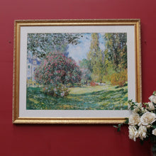 Load image into Gallery viewer, Framed Claude Monet The Parc Monceau print with gilt frame. B13023
