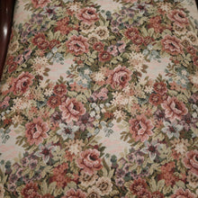 Load image into Gallery viewer, Antique English Mahogany Armchair – Scroll Arms, Turned Legs, Padded Seat. B12612
