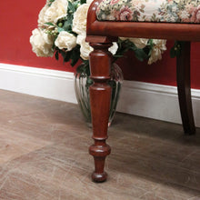 Load image into Gallery viewer, Antique English Mahogany Armchair – Scroll Arms, Turned Legs, Padded Seat. B12612
