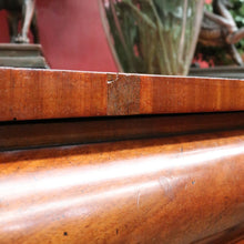 Load image into Gallery viewer, English mahogany chest of drawers with hidden compartments and original handles. B12669
