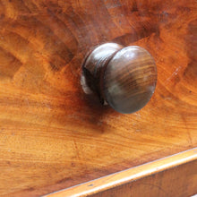 Load image into Gallery viewer, English mahogany chest of drawers with hidden compartments and original handles. B12669
