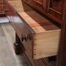 Load image into Gallery viewer, English mahogany chest of drawers with hidden compartments and original handles. B12669
