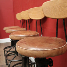 Load image into Gallery viewer, x SOLD A Set of Four Vintage Designer Bar Stools or Breakfast Bar Stools. B12210

