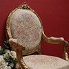Load image into Gallery viewer, Pair of French Gilt Wood Armchairs with Medallion Backs and Tapestry Seats. B12623

