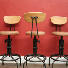 Load image into Gallery viewer, x SOLD A Set of Four Vintage Designer Bar Stools or Breakfast Bar Stools. B12210
