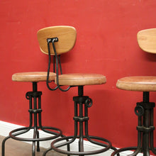 Load image into Gallery viewer, x SOLD A Set of Four Vintage Designer Bar Stools or Breakfast Bar Stools. B12210
