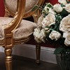 Load image into Gallery viewer, Pair of French Gilt Wood Armchairs with Medallion Backs and Tapestry Seats. B12623
