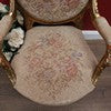 Load image into Gallery viewer, Pair of French Gilt Wood Armchairs with Medallion Backs and Tapestry Seats. B12623
