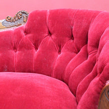 Load image into Gallery viewer, Antique English Mahogany Chaise Lounge with Tufted Button Back. B13030
