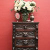 Load image into Gallery viewer, Antique French Oak Chest of Drawers with Five Carved Green Man Handles and Ornate Detailing. B12624
