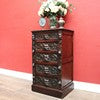 Load image into Gallery viewer, Antique French Oak Chest of Drawers with Five Carved Green Man Handles and Ornate Detailing. B12624
