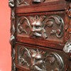 Load image into Gallery viewer, Antique French Oak Chest of Drawers with Five Carved Green Man Handles and Ornate Detailing. B12624
