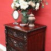 Load image into Gallery viewer, Antique French Oak Chest of Drawers with Five Carved Green Man Handles and Ornate Detailing. B12624
