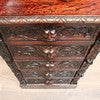 Load image into Gallery viewer, Antique French Oak Chest of Drawers with Five Carved Green Man Handles and Ornate Detailing. B12624

